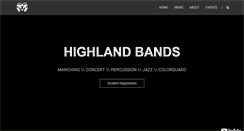 Desktop Screenshot of highlandband.com
